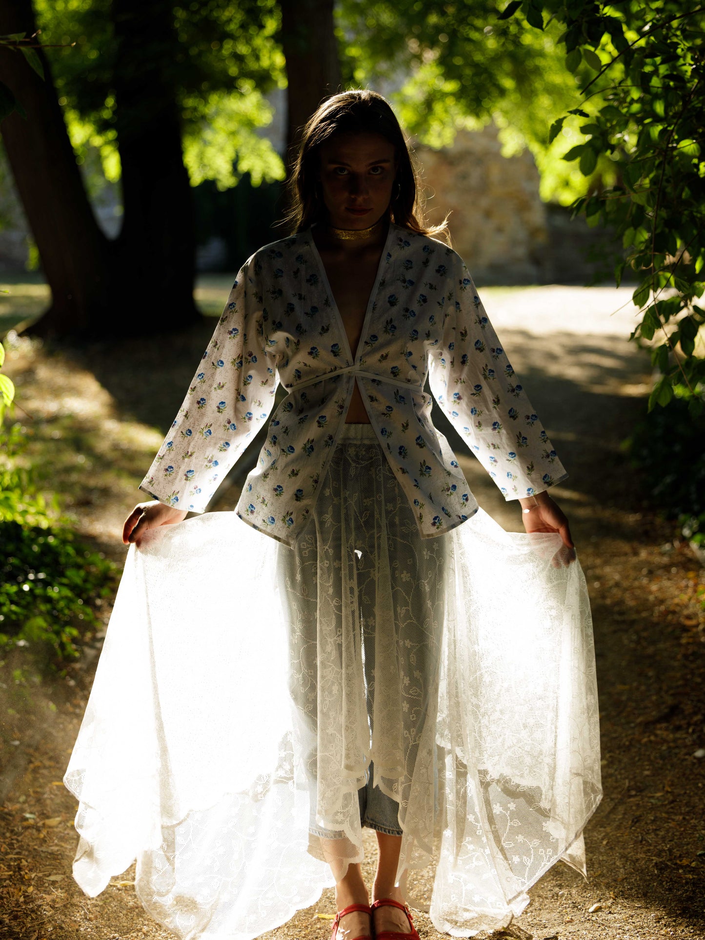 Fiore rózsa szoknya
