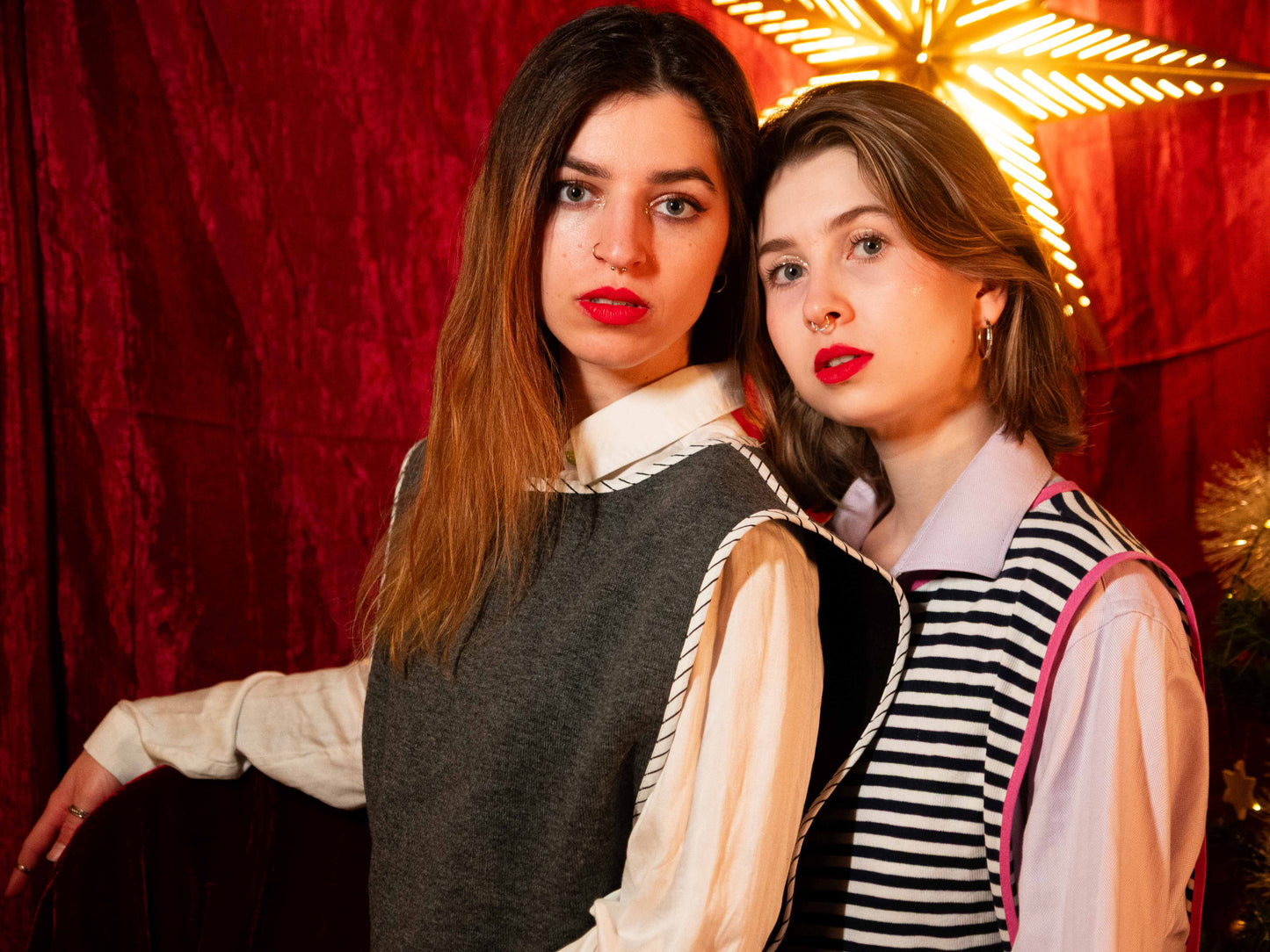 Kötött grisea kétoldalú mellény