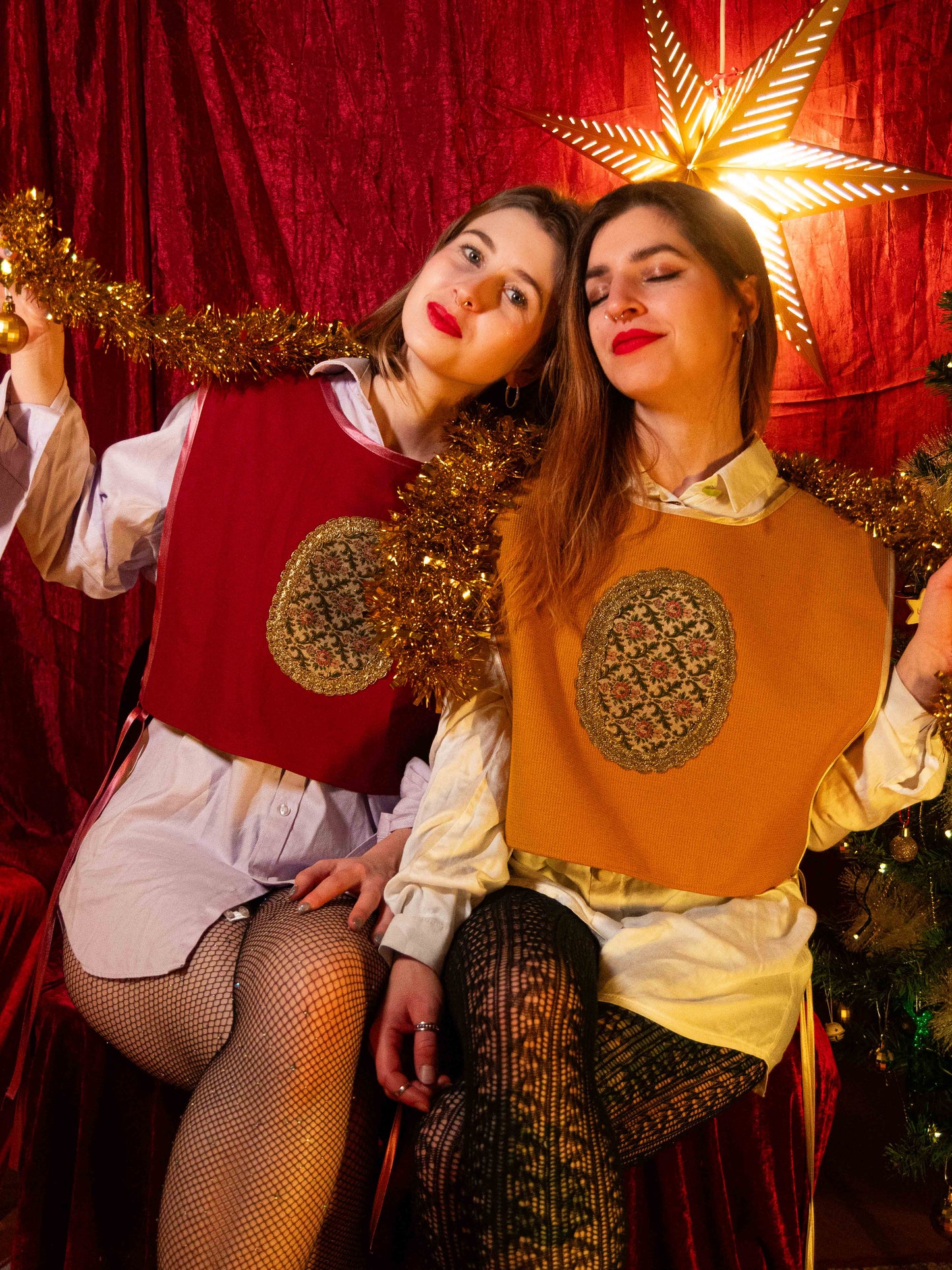 Velvet rózsa mellény