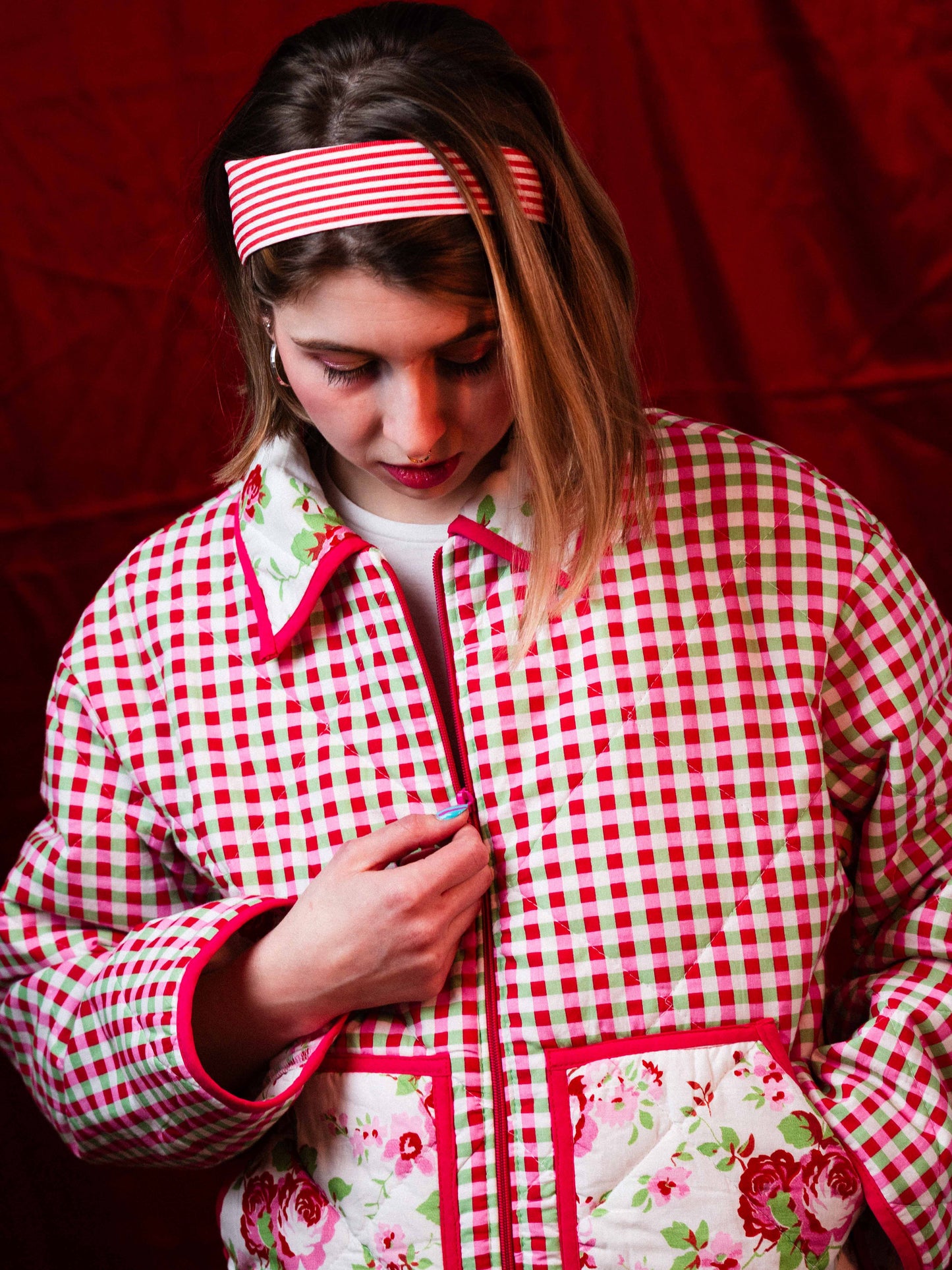 Cukorkocka rózsa kabát