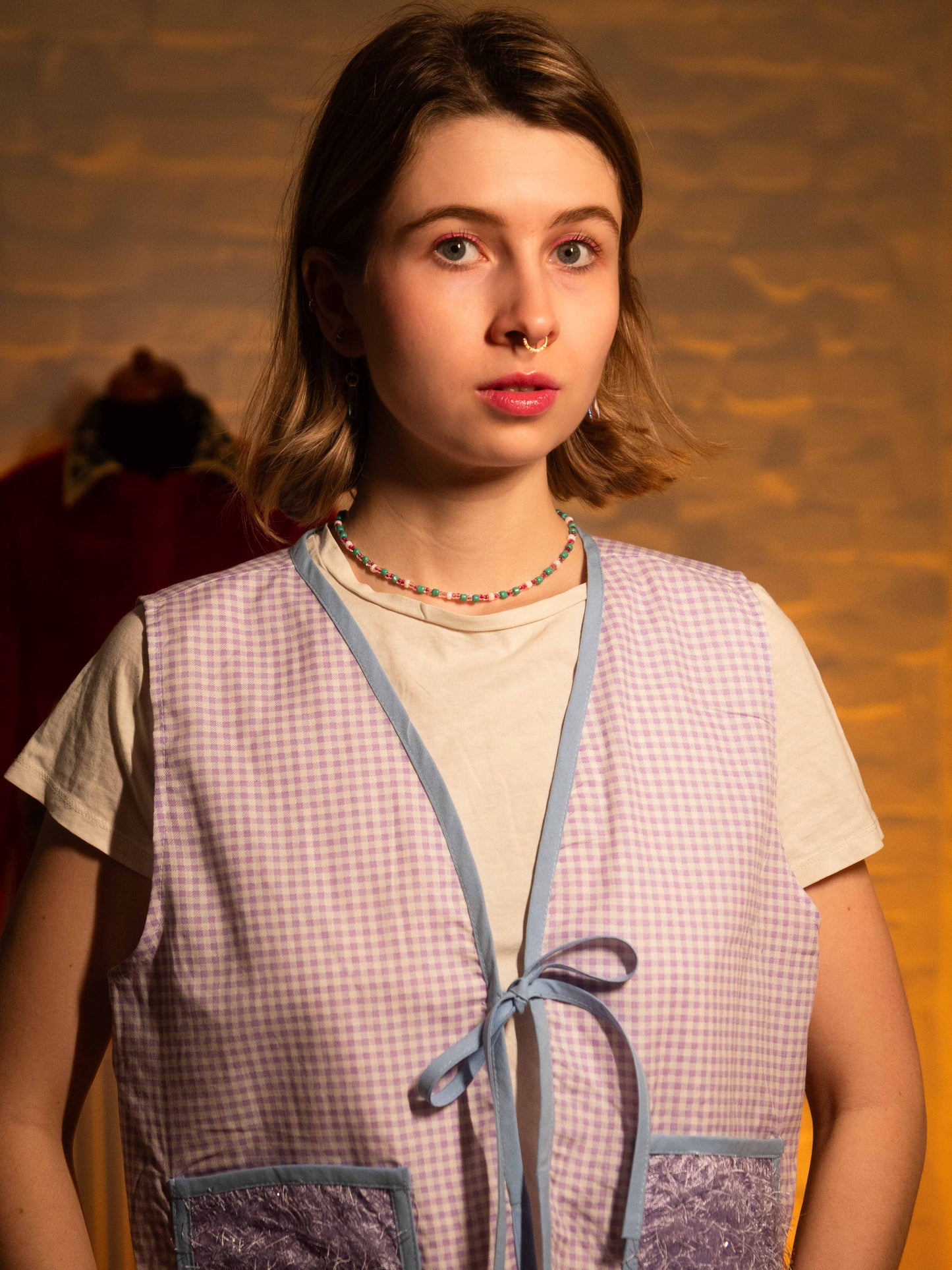 Fluffy Ibolya zsebes mellény