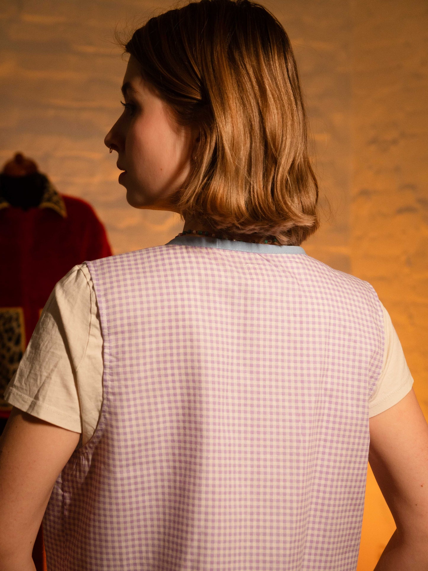 Fluffy Ibolya zsebes mellény