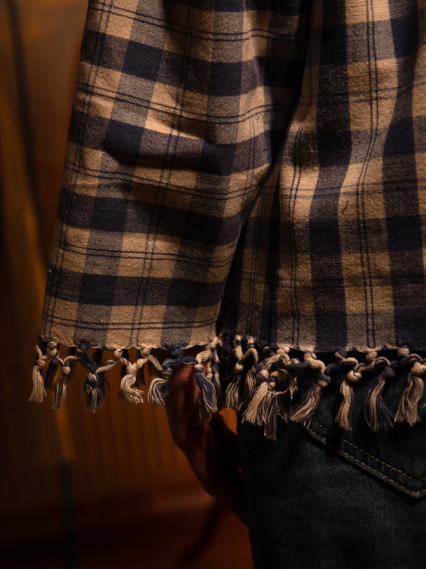 Rojtos kockás felső/kardigán