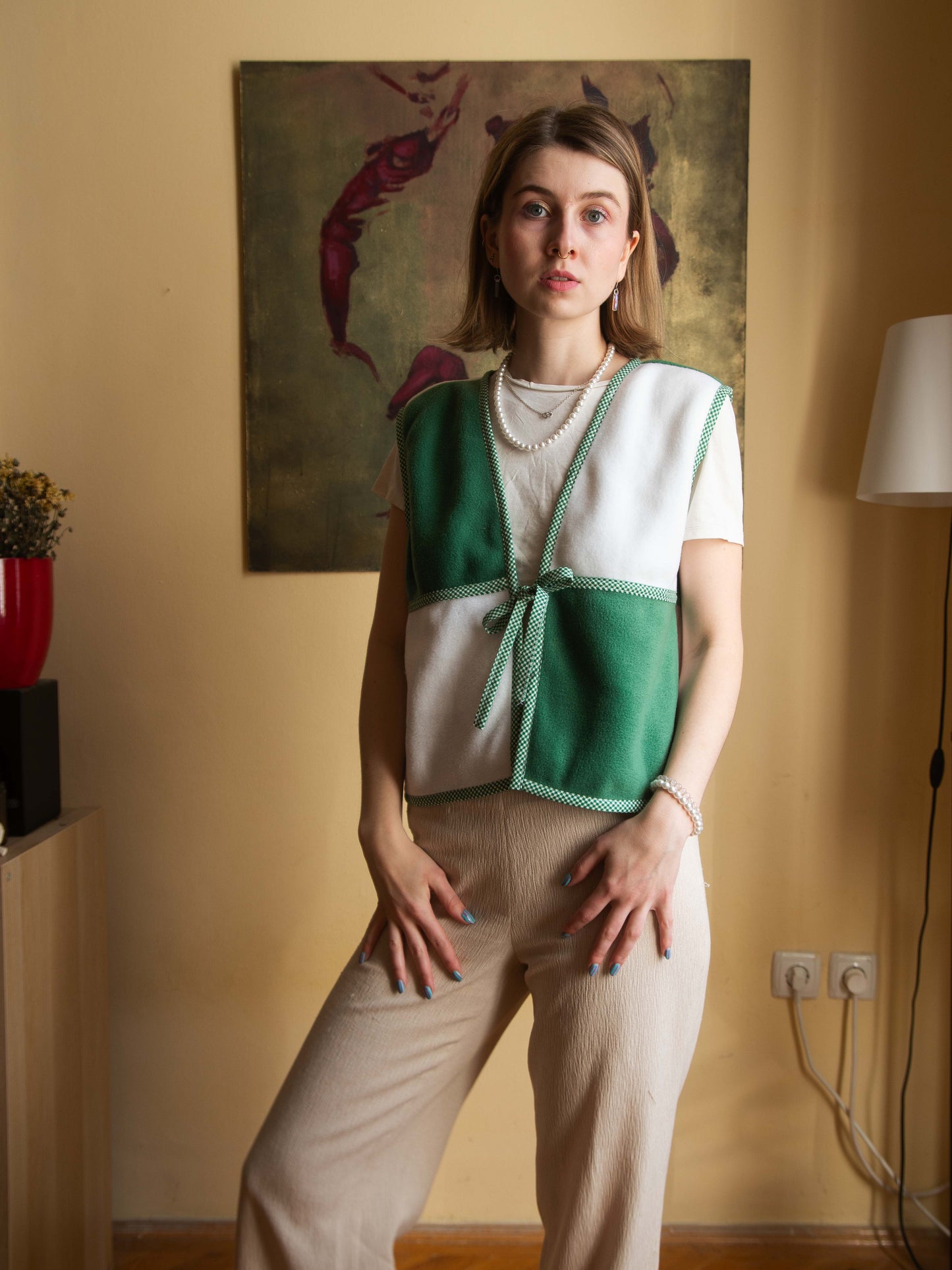 Zöld liget mellény