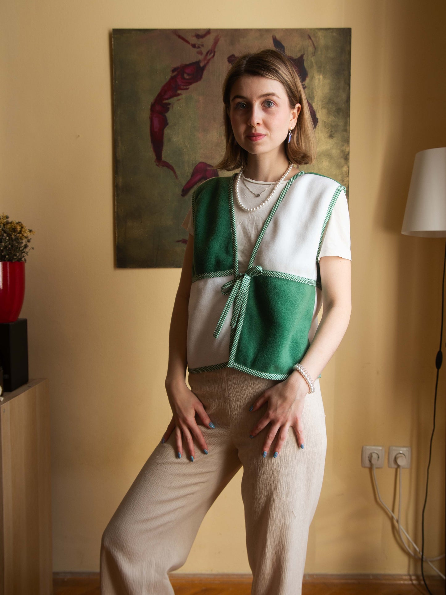 Zöld liget mellény