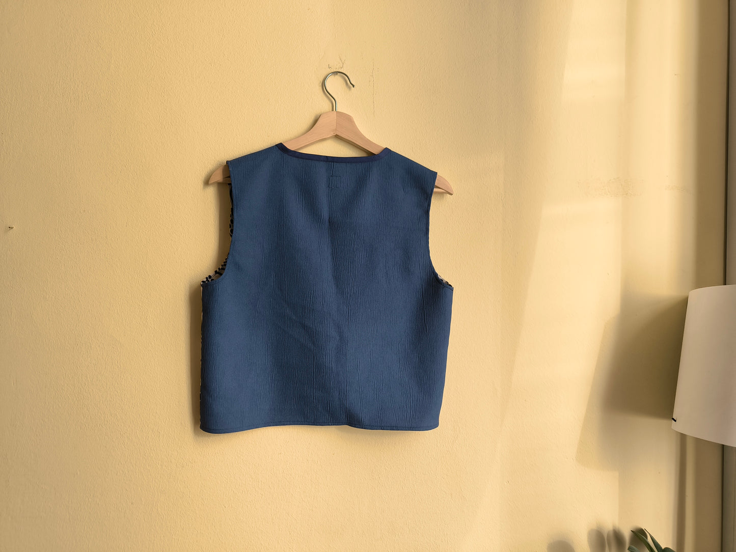 Fekete fehér mintás mellény/felső